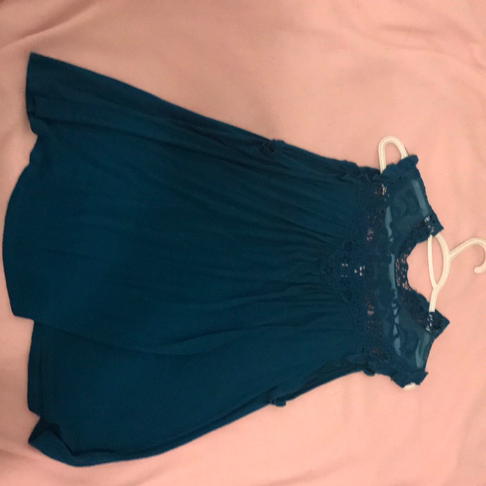 Blue lace shirt